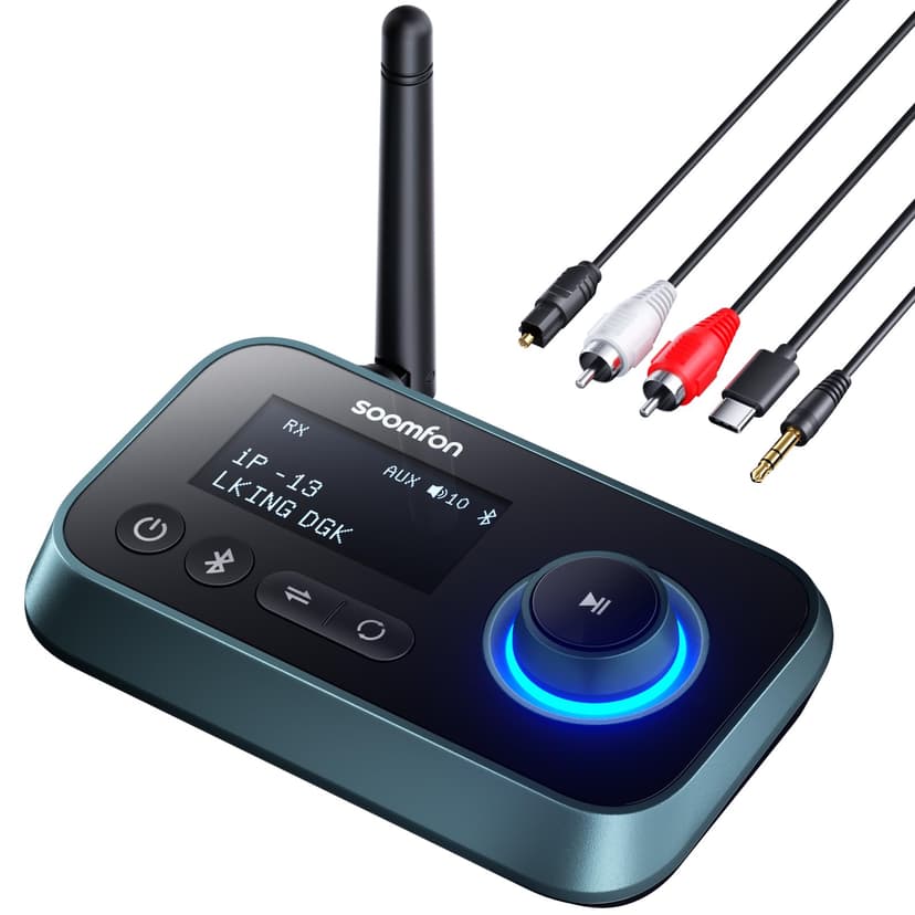 Bluetooth 5.0 Transmitter Receiver - SOOMFON Bluetooth TV… - 1
