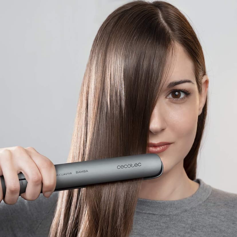Cecotec Bamba RitualCare 880 HidraProtect Hair Straightener, Black, 48 W, Keratin Coating and Argan Oil, Pro Ionizer Technology. Temperature Adjustable Between 160ºC and 220ºC. - 7