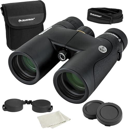 Celestron 72332 Nature DX ED 8x42 Outdoor and Birding Binoculars with Extra-Low Dispersion Objective Lenses, Fully Multi-Coated with BaK-4 Prisms, Rubber Armoured, Fog & Waterproof