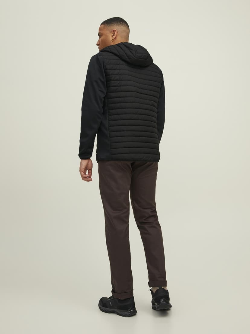 JACK & JONES Mens Quilted Jacket Black S - 3
