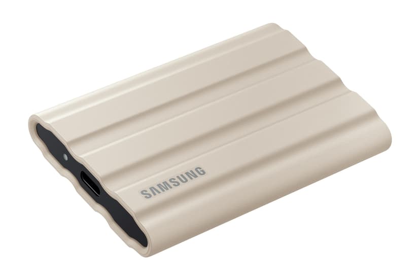 Samsung SSD Externe T7 Shield, 2 To, Beige, MU-PE2T0K/EU, vitesse de lecture/écriture jusqu'à 1050Mo/s, USB 3.2 Gen 2 - 6