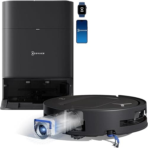 ECOVACS DEEBOT T80 OMNI Robot Vacuum Cleaner, 18,000 Pa, …