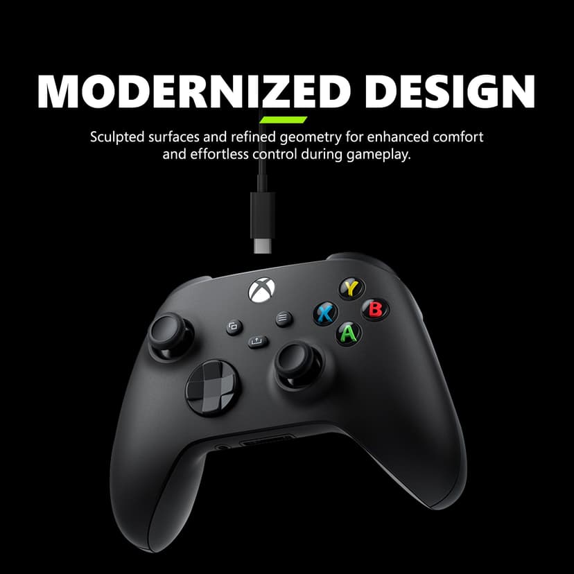 Microsoft Xbox Wireless Controller avec Câble USB-C - Manette de Jeu Analogique/Numérique pour PC et Xbox Series S/X - 3