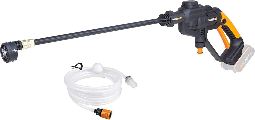 WORX WG620E.9 Hydroshot Portable High Pressure Cleaner with Multi-Nozzle, 6 m Hose, Without Battery or Charger