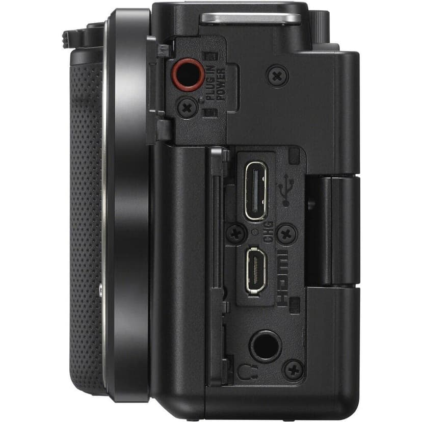 Sony ZV-E10 System Camera with 16-50mm Lens (APS-C) - 4K Video, Swivel Display, Real-time Eye Auto Focus, Lightweight & Ideal for Vlogger & Beginners - 4