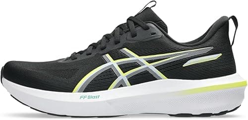 ASICS Men's GT-1000 14 Running Shoes, Black/Citron, 7 UK
