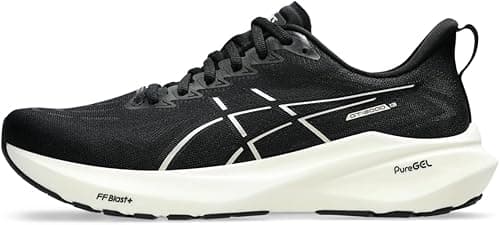 ASICS Men's GT-2000 13 Running Shoes, Black/White, 9 Wide