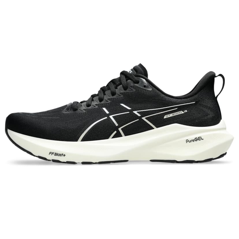 ASICS Men's GT-2000 13 Running Shoes, Black/White, 9 Wide - 1
