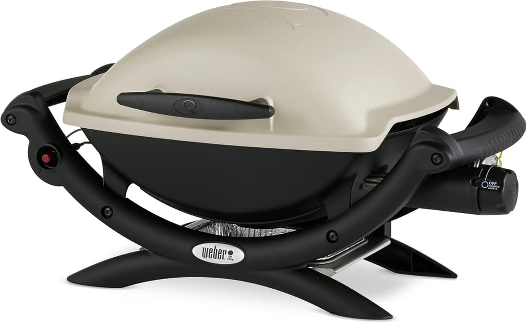 Weber Q1000 Gasgrill Titan für Gaskartuschen