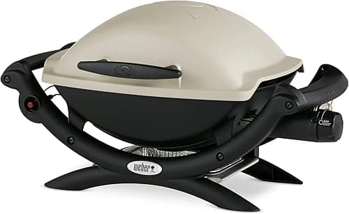 Weber Q1000 Gasgrill Titan für Gaskartuschen