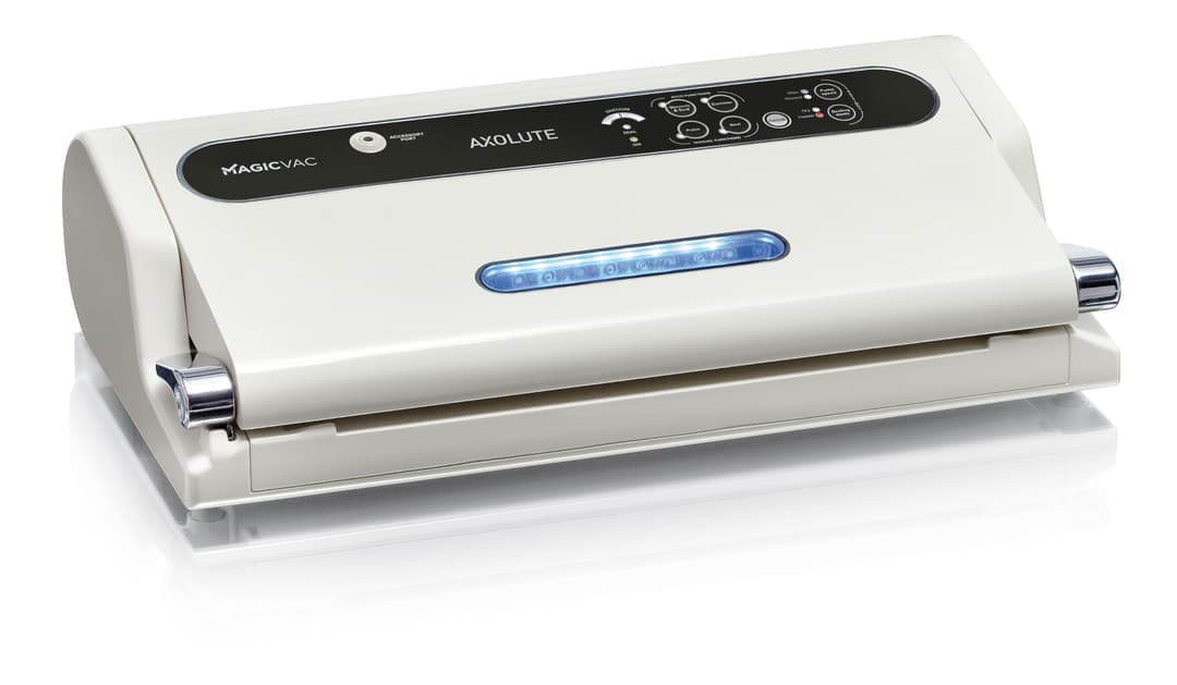 Magic Vac Axolute Professional Multifunction Vacuum Packaging Machine for Vacuum Bags, with Powerful Motor and Vacuum Packaging Kit, Patented System Made in Italy, White