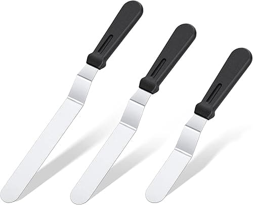 U-Taste Icing Spatula Set of 3: 18/0 Stainless Steel Cake…
