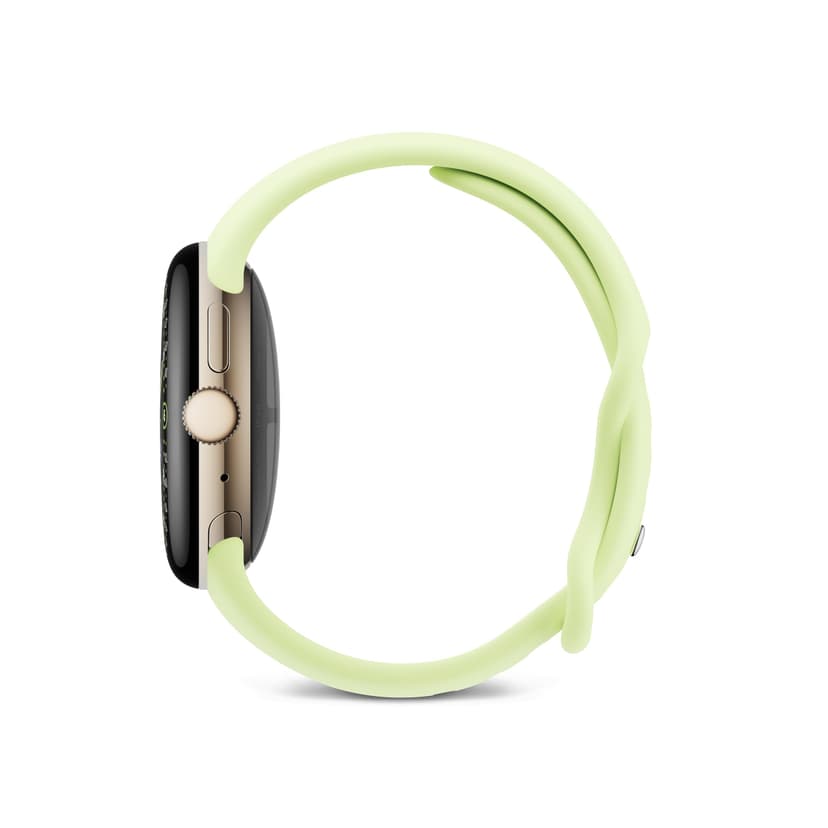 Google Pixel Watch 4 (41 mm) – Montre connectée Android, Suivi Complet des données de santé et de Remise en Forme – Boîtier en Aluminium Champagne Doré – Bracelet Sport Vert Citron – Wi-FI - 3