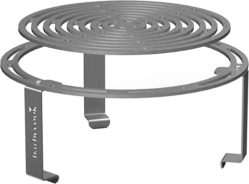 Barbecook Raised Grill 36 cm Dynamic Centre, Barbecue Accessories, 6 mm Thick Carbon Steel, Grey