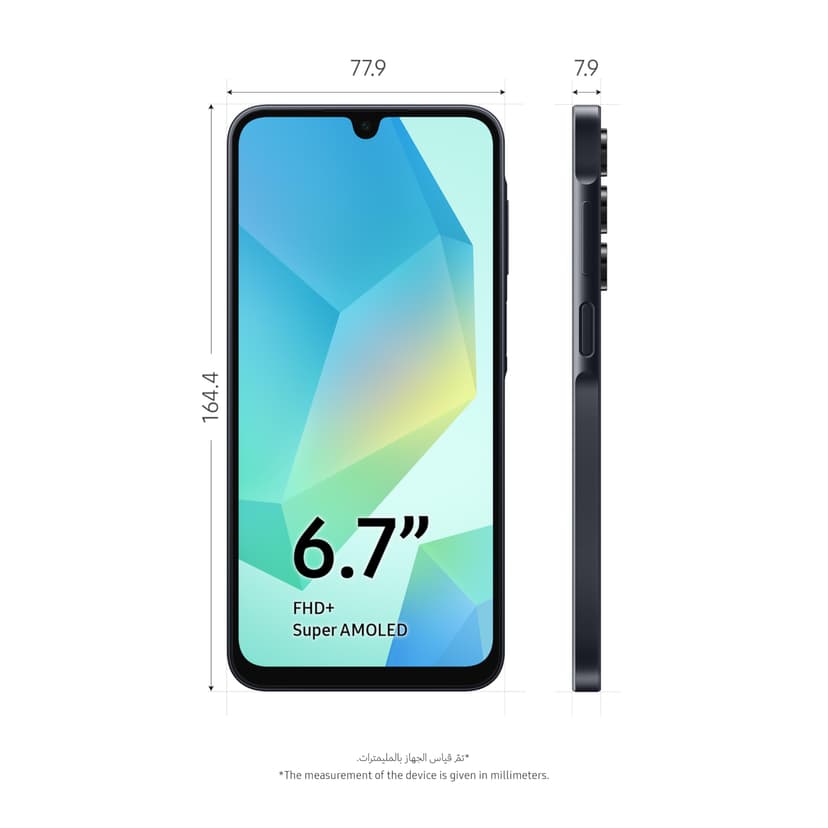 Samsung Galaxy A16 4G LTE (128GB + 4GB) International Model SM-A165F/DS Factory Unlocked, 6.7", Dual SIM, 50MP Triple Camera (Case Bundle), Black - 3