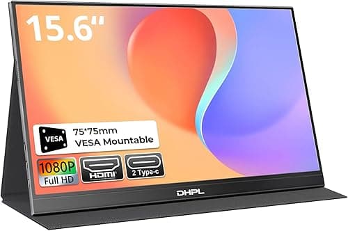 15.6 Inch Portable Display, USB-C Laptop Screen with VESA…