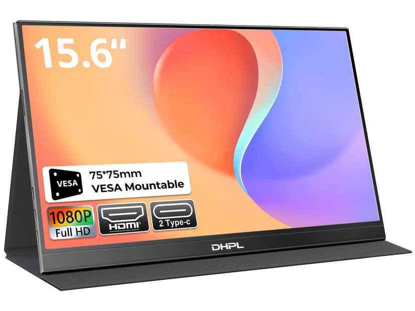 15.6 Inch Portable Display, USB-C Laptop Screen with VESA… - 1
