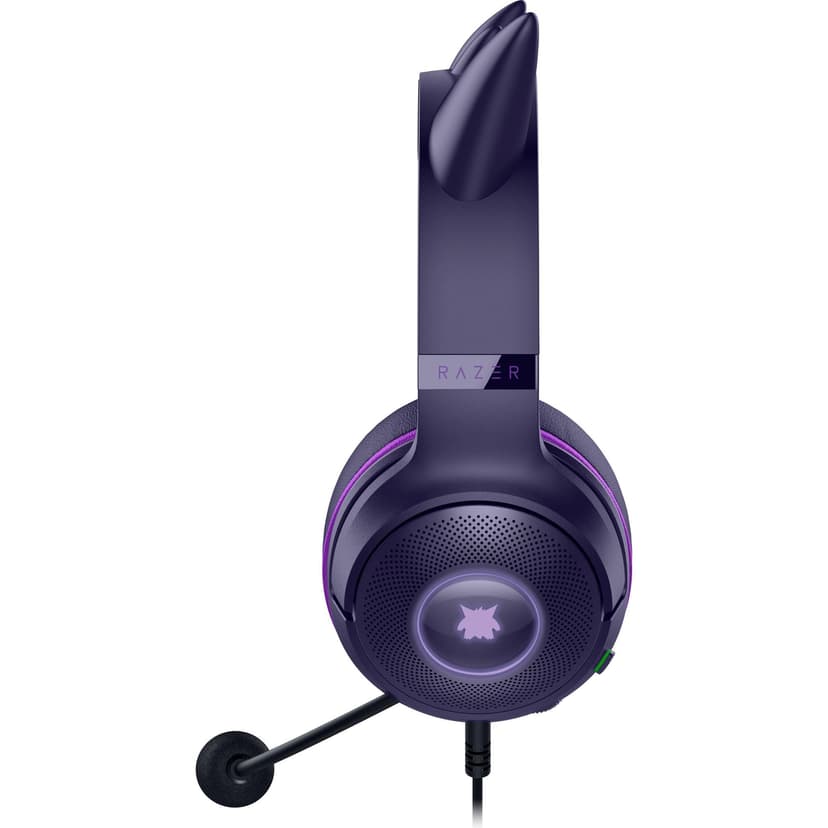 Razer Kraken Kitty V2 - Édition Gengar Pokémon - Casque USB - Pointes Gengar - Éclairage réactif au Stream - Microphone cardioïde HyperClear - Haut-parleurs Triforce 40mm - Son Surround | Violet - 9