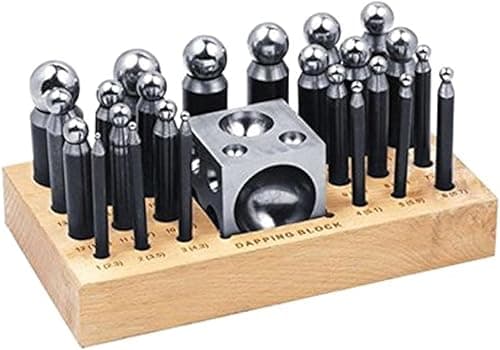 PMC Supplies LLC 25 Piece Dapping Doming Punch Block Pro …