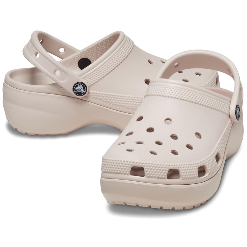 Crocs Women's Classic Platform Clog Quartz Size 7 UK Women - 5