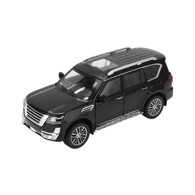 RiToEasysports Modèle de Voiture SUV 1/32 en Métal Alliage Moulé Sous Pression Jouet Voiture avec Son et Lumière pour Garçons et Filles (Noir) - 4