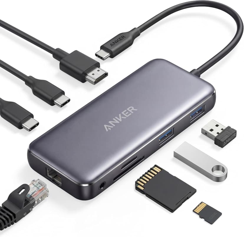 Anker Hub USB C 8 en 1 PowerExpand 100W, Power Delivery 4… - 1