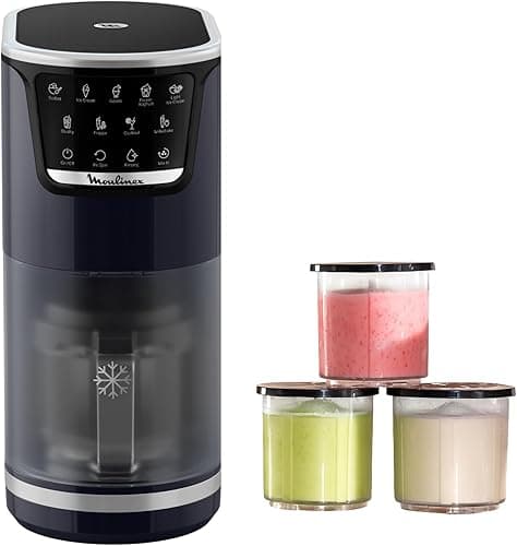 Moulinex Dolci, Ice maker, 10programs, Automatic cleaning, 1-Step Perfector Technology, MJ6038F0