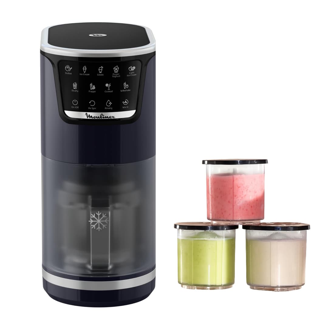 Moulinex Dolci, Ice maker, 10programs, Automatic cleaning, 1-Step Perfector Technology, MJ6038F0