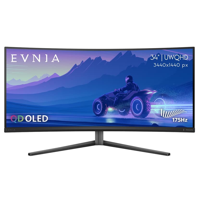 Philips Evnia 34M2C6500 QD OLED Curved Gaming Monitor, WQ… - 1
