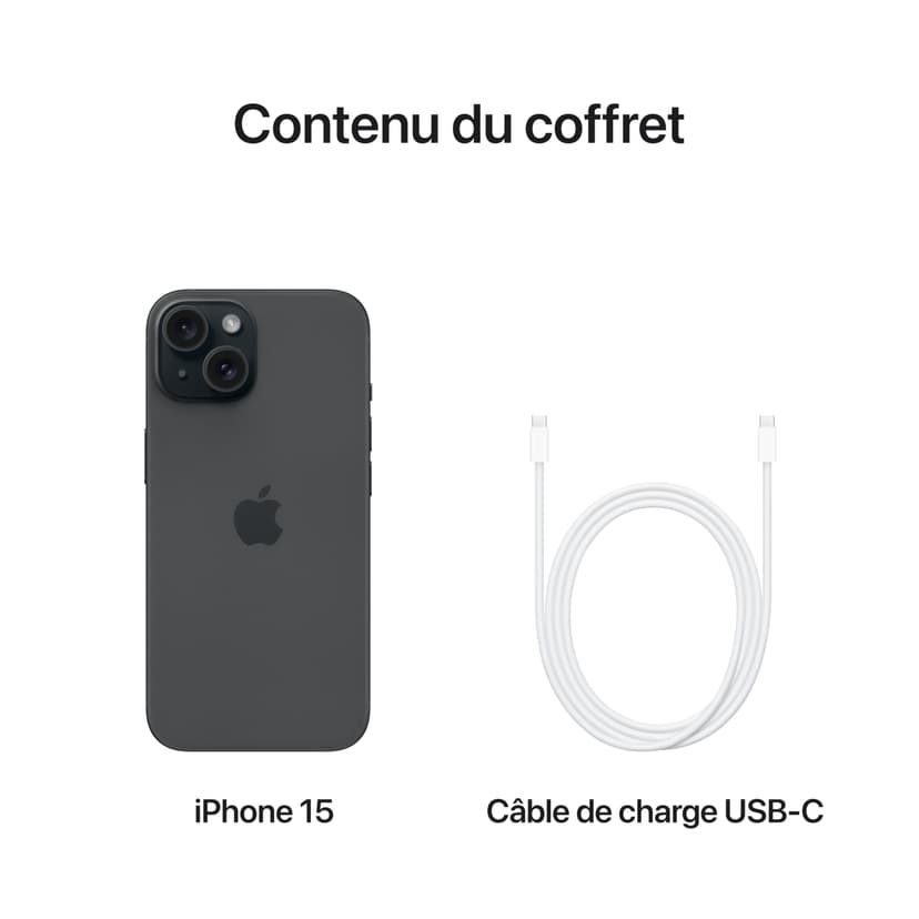 Apple iPhone 15 (128 GB) - Black - 6