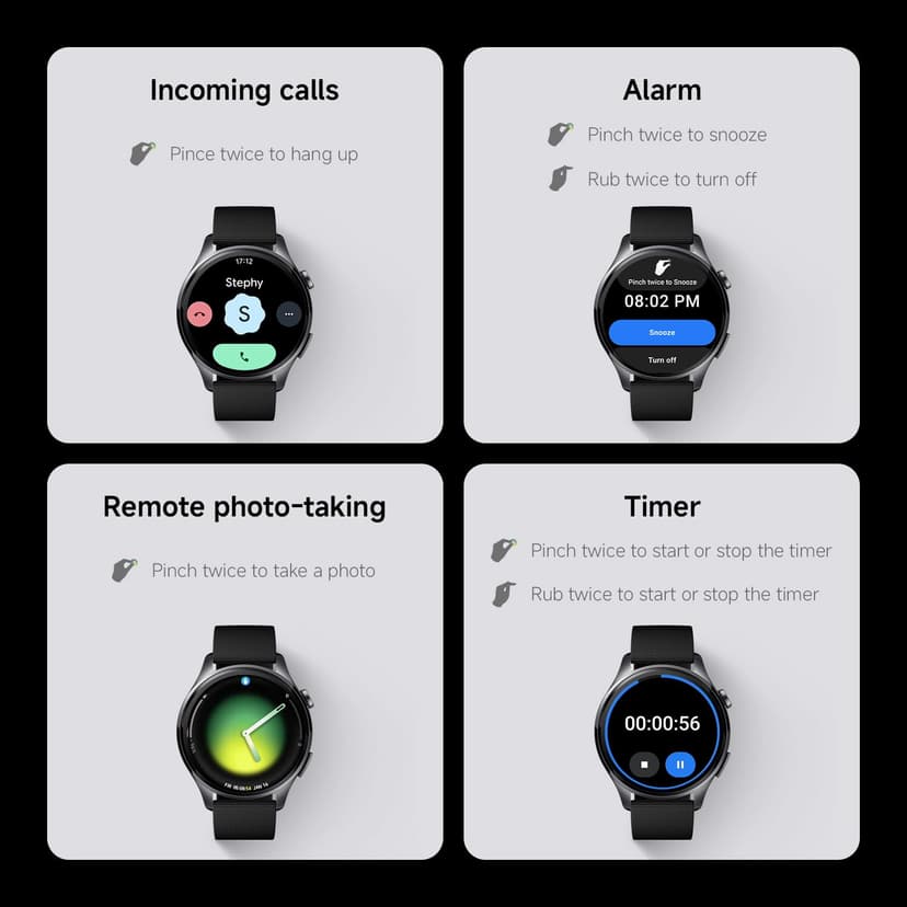 XIAOMI Watch 5 Smartwatch, Google Wear OS, NFC Pay, AI, Gemini, 1.54'' display, 6 days battery life, GPS fitness tracker, gesture control, sapphire glass, 47mm, Bluetooth, Green - 6