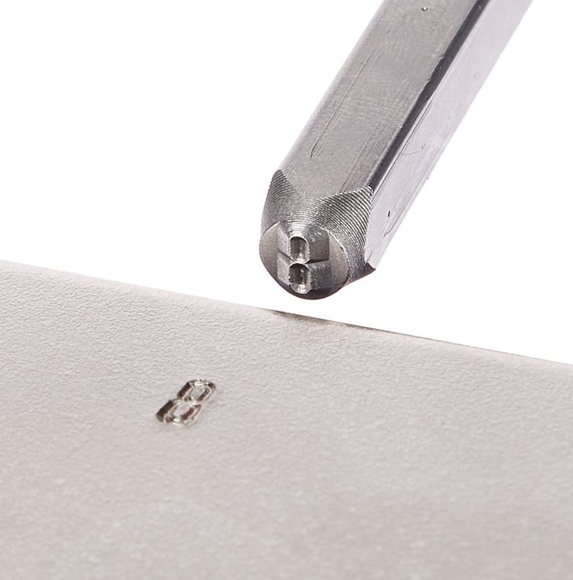 Amazon Basics Metal and Leather Stamp Kit - 4 mm - 5
