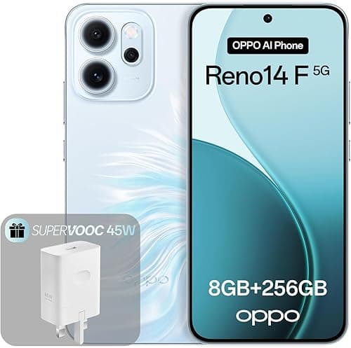 OPPO Reno14 F 5G 8+256GB, AI Android Unlocked Smartphone,…