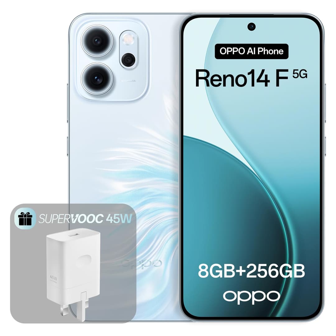 OPPO Reno14 F 5G 8+256GB, AI Android Unlocked Smartphone,…