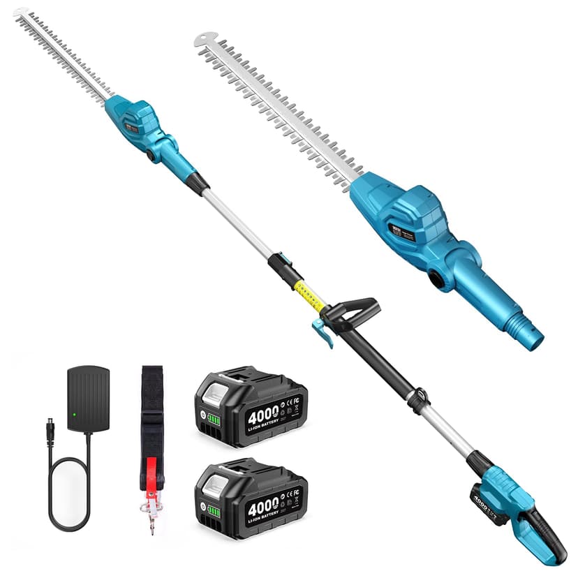 SEESII Telescopic Hedge Trimmer Battery 20 Inches, Lightw… - 1