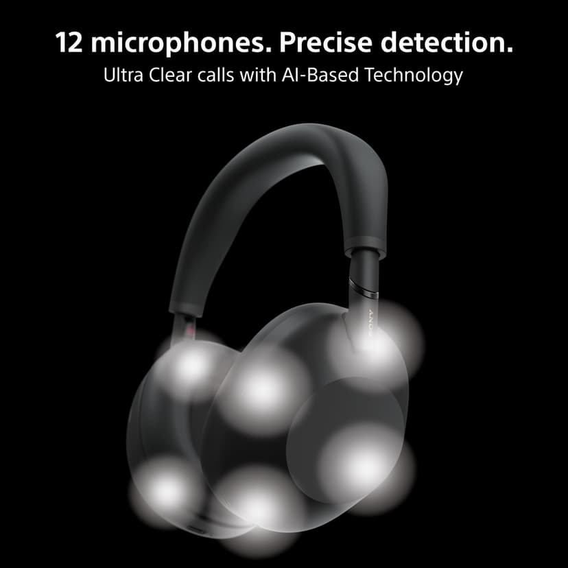 SONY WH-1000XM6 Flagship Noise Cancelling Over-Ear Wireless Bluetooth Headphones, Signature Hi-Res Sound Midnight Blue (Renewed) - 4