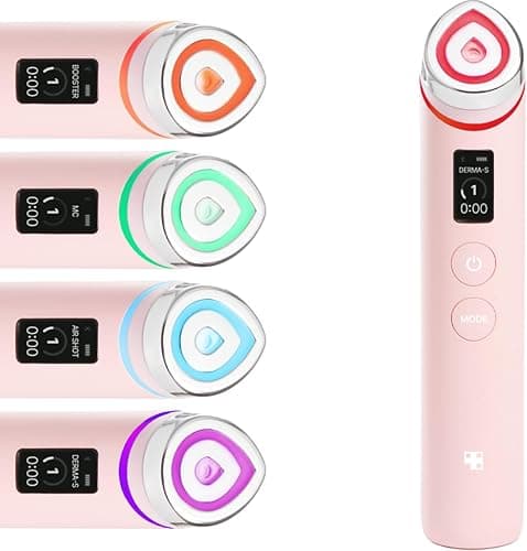 medicube Age-R Booster Pro | 6-in-1 Real Glass Glow Beauty Massager | Looking Glass Skin | Korean Skin Care, Pink