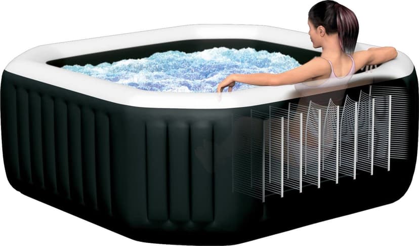 Intex Whirlpool Spa Bain à remous Bubble Massage Ø 216 x 71 cm Beige - 5