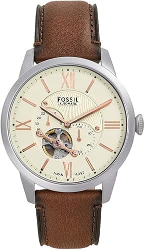 Fossil Townsman Men's 39 MM Brown Stainless Steel Watch, ME3266