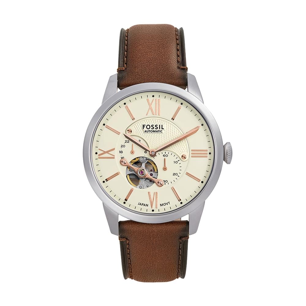 Fossil Townsman Men's 39 MM Brown Stainless Steel Watch, ME3266