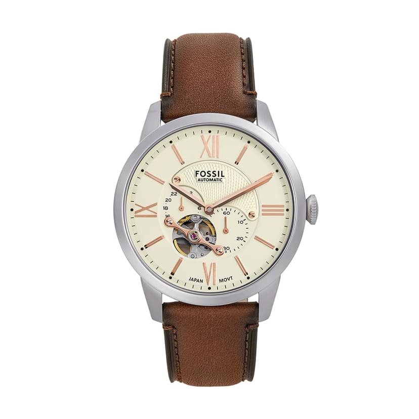 Fossil Townsman Watch for Men, Mechanical Automatic Movement with Stainless Steel Or Leather Strap - 1
