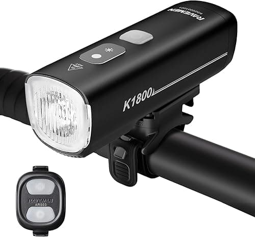 RAVEMEN 1800 Lumens Intelligente Phare Avant pour Vélo, K…