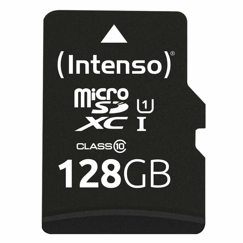 Intenso Premium Microsdxc Memory Card INCL. SD Adapter, Class 10 UHS-I, 128 GB, Black - 1
