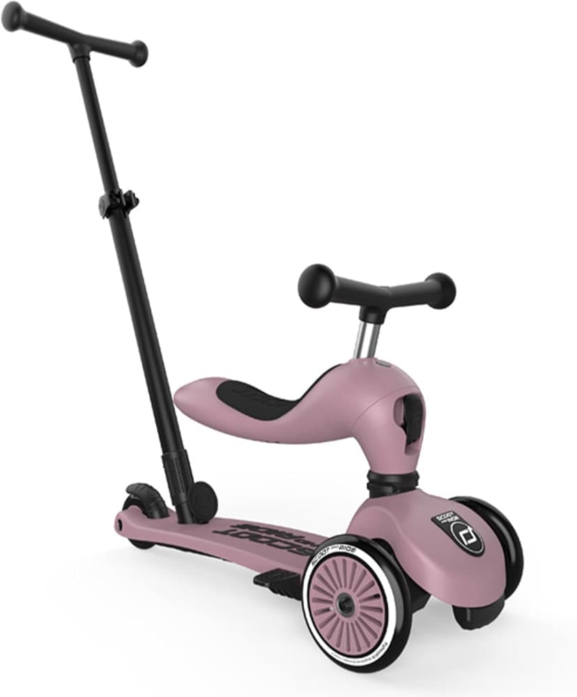 Scoot & Ride Highwaykick 1 Push and Go Kickboard with Seat Children's Scooter 2 in 1 Balance Bike with Handlebar from 1 2 Years Grows with Your Child Height Adjustable Tool-free - 1