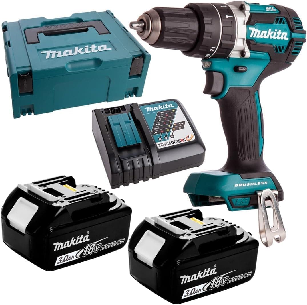 Makita DHP484RFJ Perceuse-visseuse à percussion sans fil 18 V 3 Ah