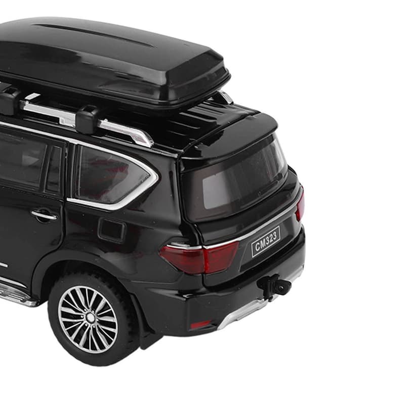 RiToEasysports Modèle de Voiture SUV 1/32 en Métal Alliage Moulé Sous Pression Jouet Voiture avec Son et Lumière pour Garçons et Filles (Noir) - 8