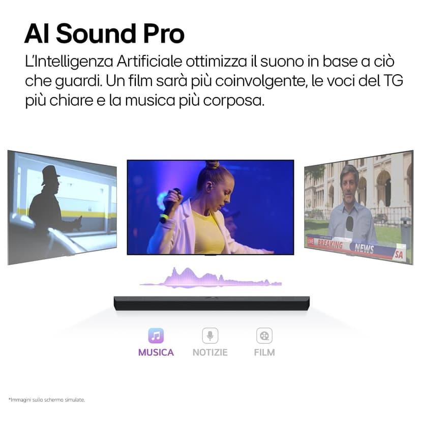 LG S95TR Barre de Son Intelligente, 810 W, 9,1,5 canaux, Son Surround Dolby Atmos et DTS, Large connectivité, Bluetooth, USB, entrée Optique, Noir - 8