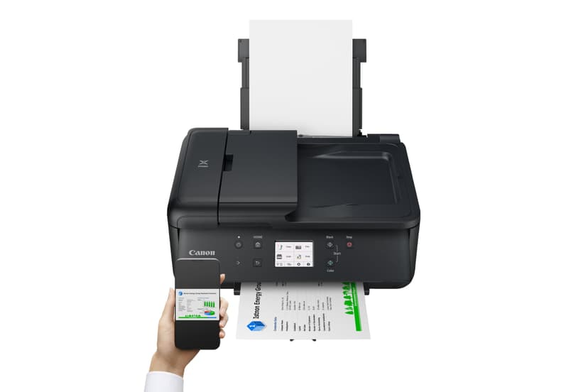 Canon PIXMA TR7650 Imprimante Multifonction A4 WiFi - Imprimante Jet d’Encre Couleur 4 en 1 (Scanner, copieur, imprimante sans Fil, fax, ADF, WiFi, LCD,), Blanc - 4