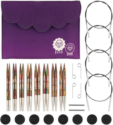 KnitPro - Ensemble de luxe de pointes d'aiguilles à trico…