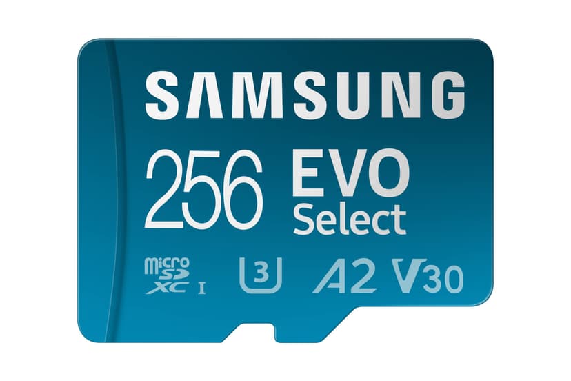 Samsung EVO Select (2024) microSD card + SD adapter, 256GB, Memory card for smartphone and tablet, UHS-I U3, 4K UHD, Full HD, 160 MB/s Read, MB-ME256SA/EU - 2